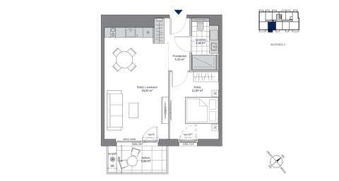 Plan 2 pok. 47m²