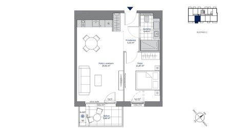 Plan 2 pok. 47m²