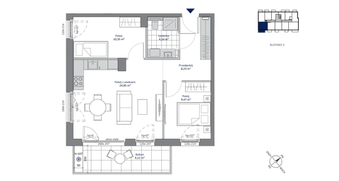 Plan 3 pok. 57m²