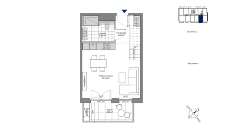 Plan 3 pok. 66m²