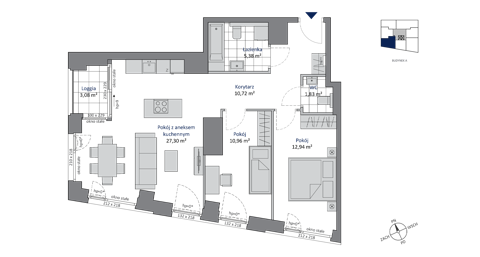 Plan 3 pok. 69m²