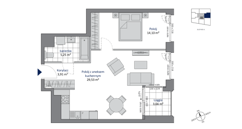 Plan 2 pok. 53m²