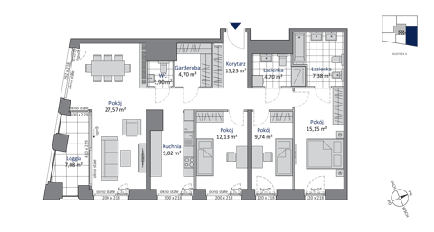 Plan 4 pok. 108m²