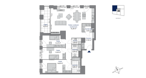 Plan 4 pok. 114m²
