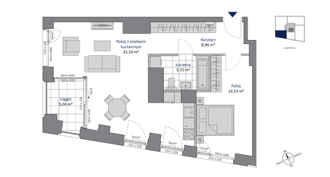 Plan 2 pok. 60m²