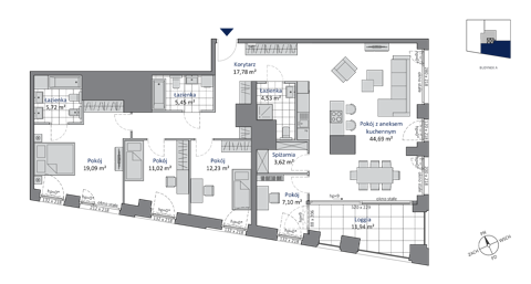 Plan 5 pok. 131m²