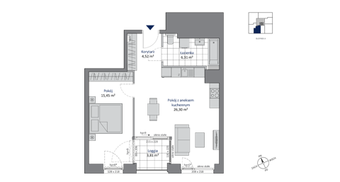 Plan 2 pok. 53m²
