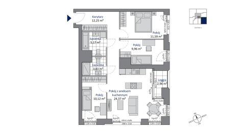 Plan 4 pok. 77m²