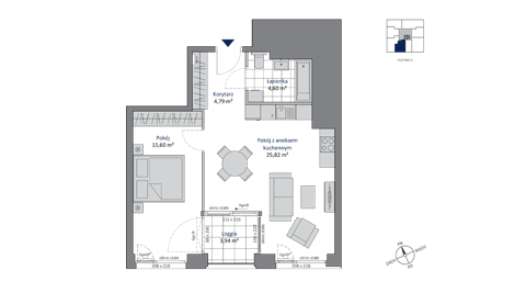 Plan 2 pok. 51m²