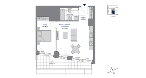 Plan 2 pok. 49m²