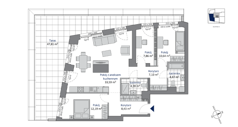 Plan 4 pok. 89m²