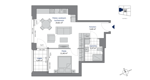 Plan 2 pok. 47m²