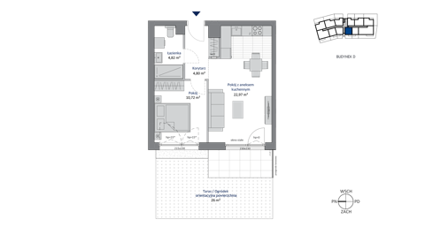 Plan 2 pok. 43m²