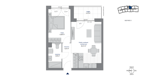 Plan 2 pok. 42m²