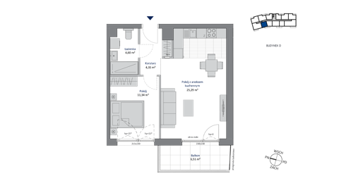 Plan 2 pok. 46m²