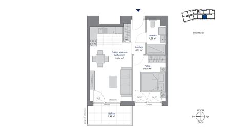 Plan 2 pok. 39m²