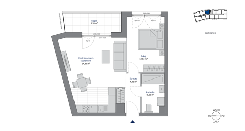Plan 2 pok. 47m²