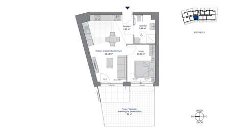 Plan 2 pok. 43m²