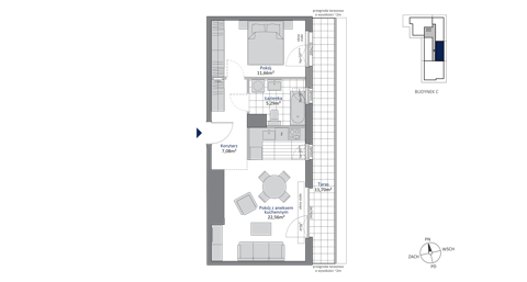 Plan 2 pok. 47m²