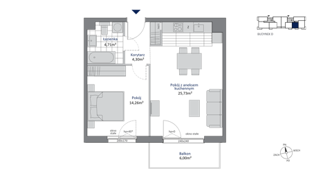 Plan 2 pok. 49m²