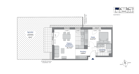 Plan 2 pok. 53m²