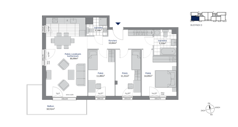 Plan 4 pok. 88m²