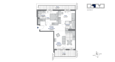 Plan 3 pok. 71m²