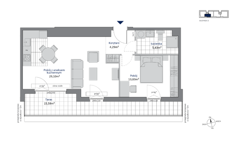 Plan 2 pok. 52m²