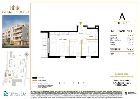 Plan 3 pok. 55m²