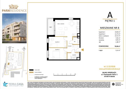 Plan 3 pok. 59m²
