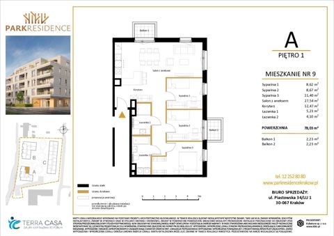 Plan 4 pok. 78m²