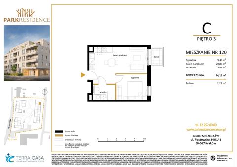 Plan 2 pok. 34m²