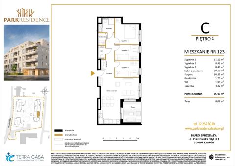 Plan 5 pok. 76m²