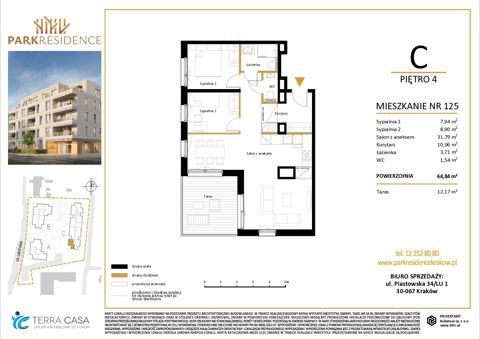 Plan 3 pok. 65m²