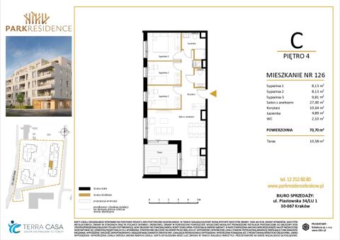 Plan 4 pok. 71m²