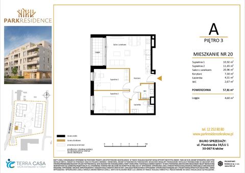 Plan 3 pok. 58m²