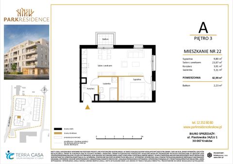 Plan 2 pok. 43m²