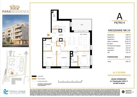 Plan 4 pok. 79m²