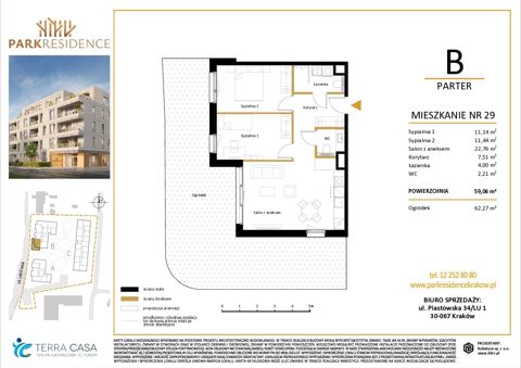 Plan 3 pok. 59m²