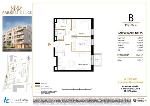 Plan 3 pok. 51m²