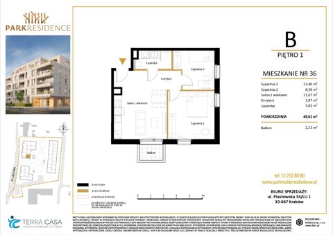 Plan 3 pok. 49m²