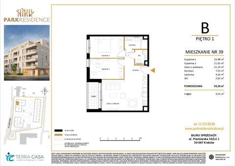 Plan 3 pok. 59m²