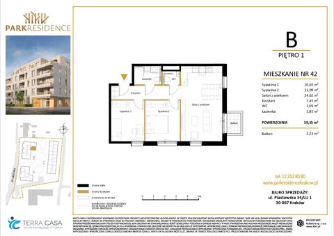 Plan 3 pok. 59m²
