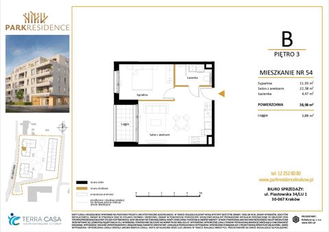 Plan 2 pok. 39m²