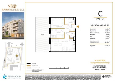 Plan 3 pok. 52m²
