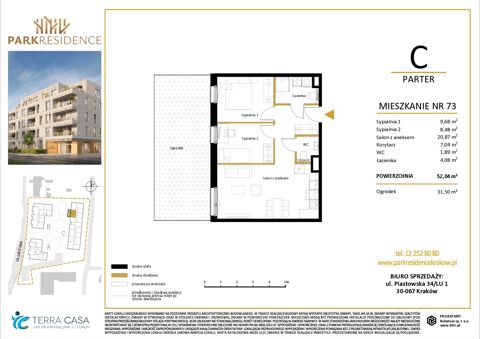 Plan 3 pok. 52m²