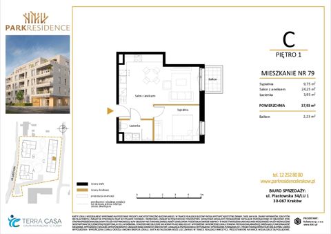 Plan 2 pok. 38m²