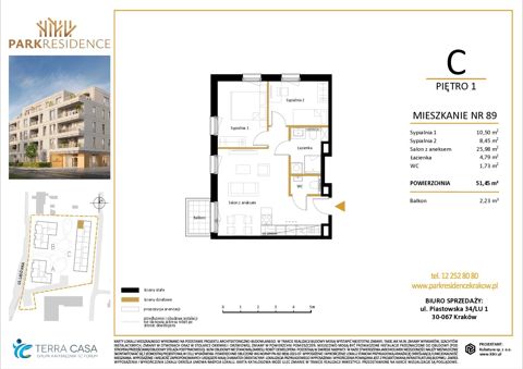 Plan 3 pok. 51m²
