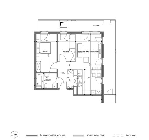 Plan 3 pok. 67m²