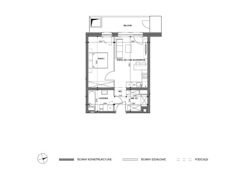 Plan 2 pok. 42m²